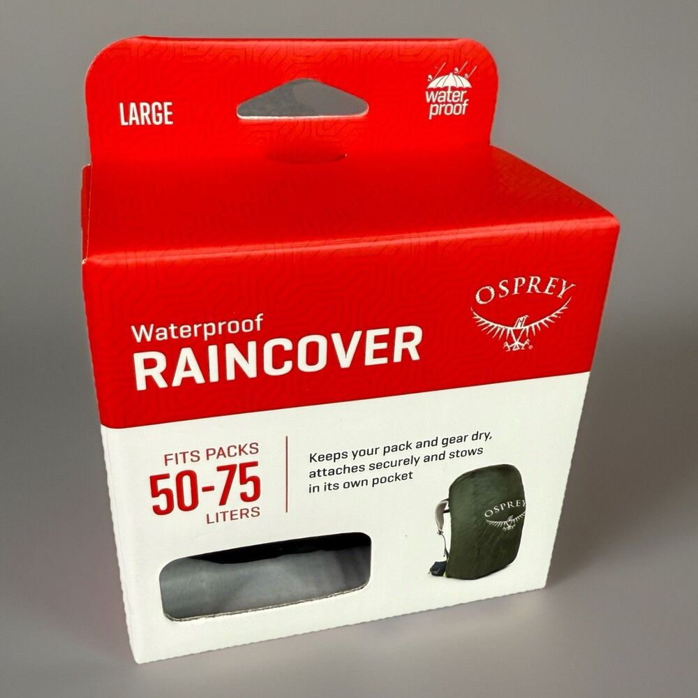 Osprey Ultralight Waterproof Raincover Large Shadow Gray 50-75L Backpack Ripstop